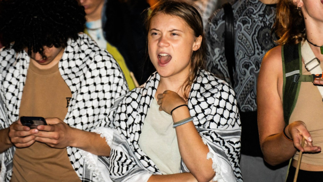 Greta Thunberg, confrontare cu poliția la un protest pro-palestinian în Stockholm