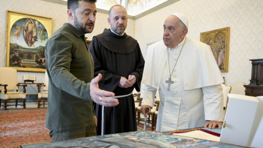 Întâlnire la Vatican între Papa Francisc și președintele ucrainean Volodimir Zelenski