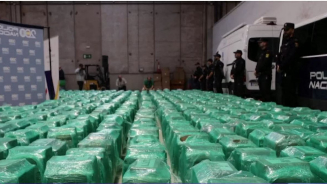 Captură record de cocaină de 13 tone în Spania, provenind din Ecuador