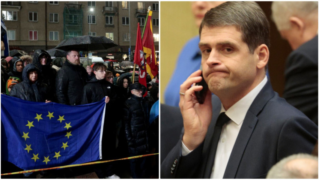 Proteste masive la parlamentul lituanian împotriva coaliției guvernamentale