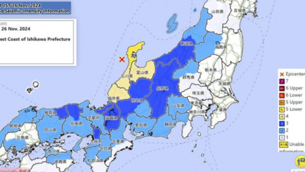 Cutremur cu magnitudinea 6,1 în centrul Japoniei