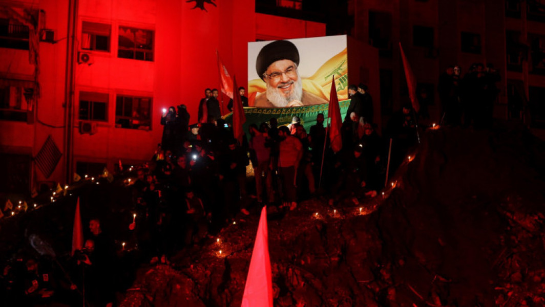 Memorial public pentru Hassan Nasrallah, liderul Hezbollah, ucis într-un atac israelian