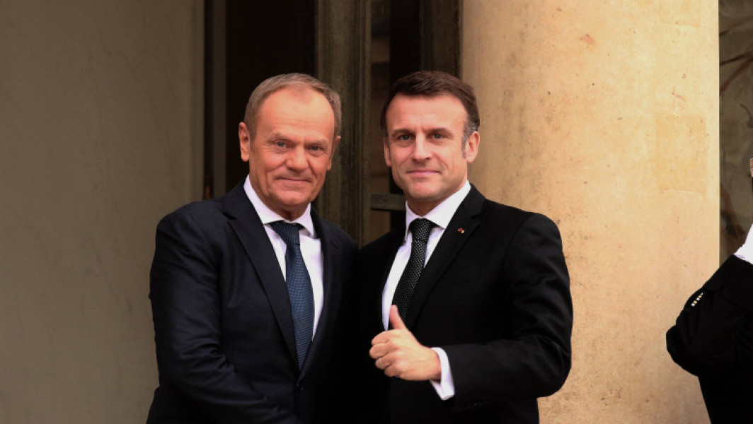 Discuții între Emmanuel Macron și Donald Tusk despre sprijinul european pentru Ucraina