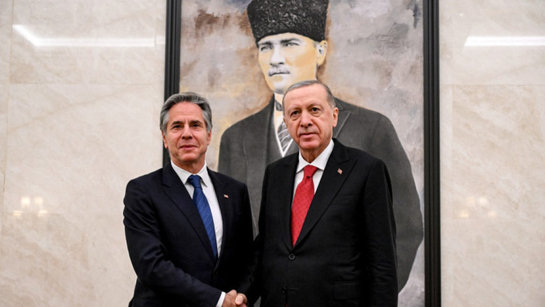 Antony Blinken a sosit la Ankara pentru discuții cu președintele Erdogan