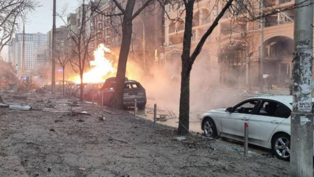Explozii puternice la Kiev în urma unui atac rusesc