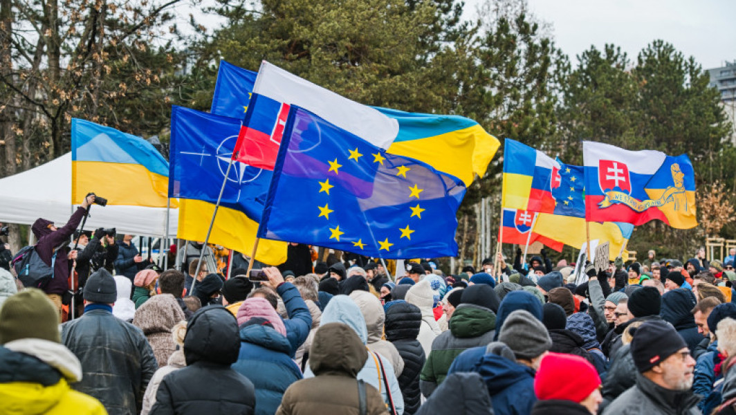Proteste în Bratislava după întâlnirea lui Robert Fico cu Vladimir Putin