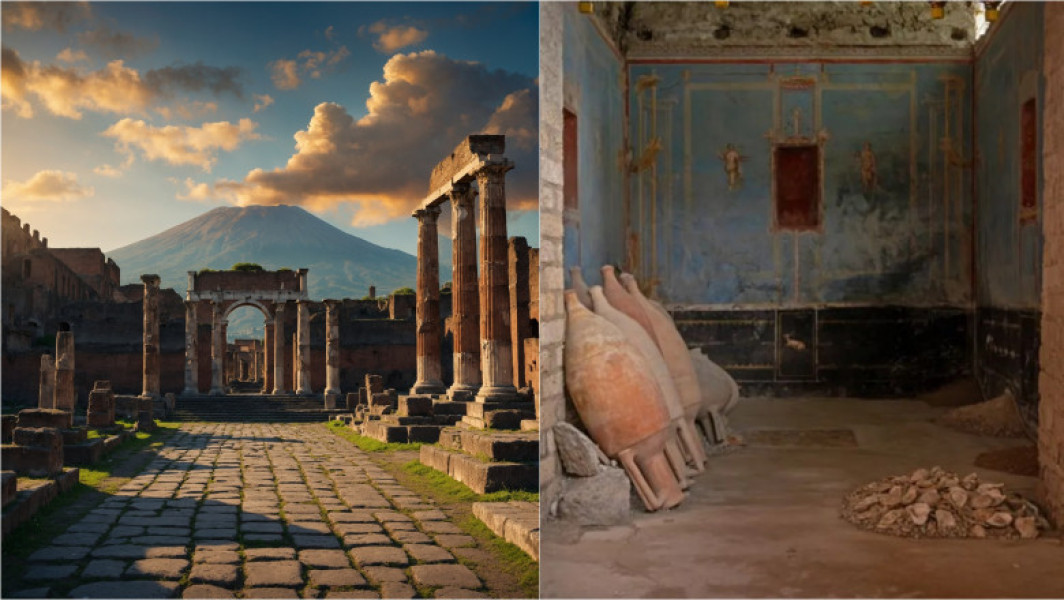 Descoperiri uimitoare în Pompeii: băi private somptuoase și povești tragice