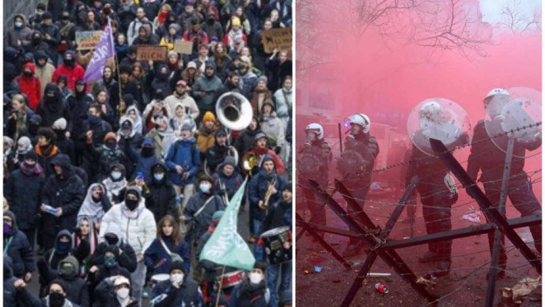 Zeci de mii de belgieni protestează împotriva reformelor pensiilor