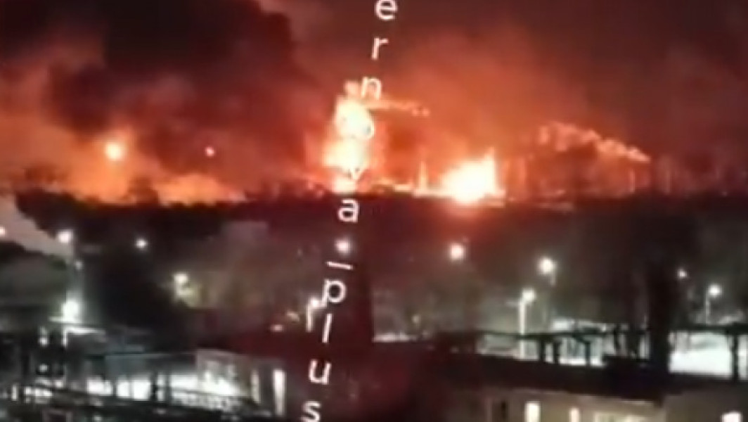 Incendiu la o rafinarie din Riazan după un atac cu drone