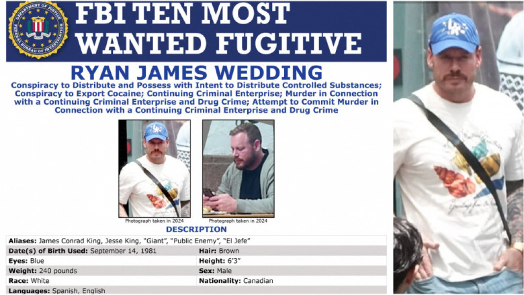 FBI l-a inclus pe Ryan Wedding, fost snowboarder olimpic, pe lista celor mai căutați fugari