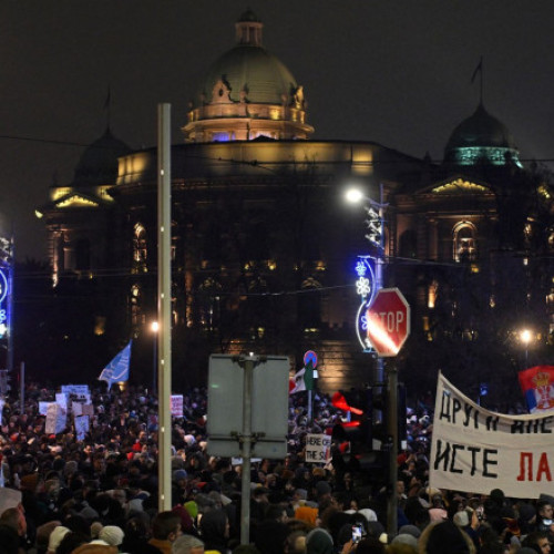 Proteste masive în Serbia înaintea mitingului antiguvernamental