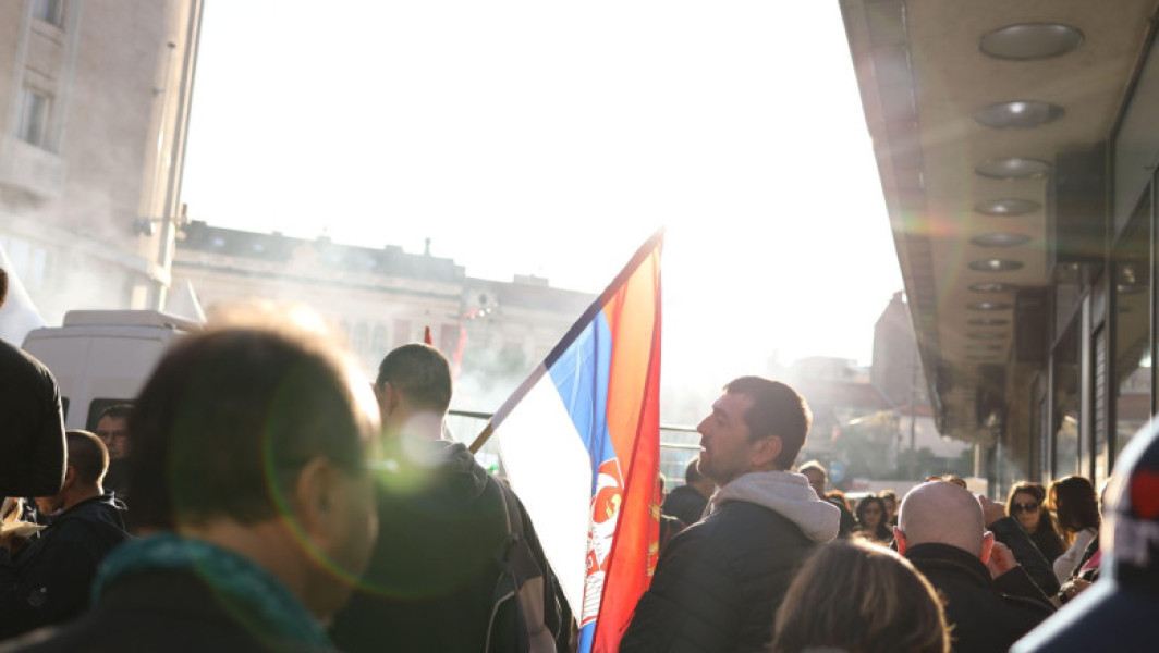 Miting uriaș proguvernamental la Belgrad