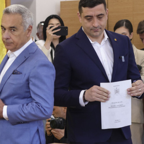 George Simion, liderul AUR, și-a exercitat votul la Mogoșoaia