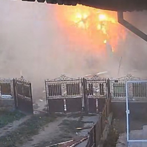 Video Momentul în care o explozie distruge un magazin din comuna dâmbovițeană Mogoșani, sat Cojocaru: nu există victime
