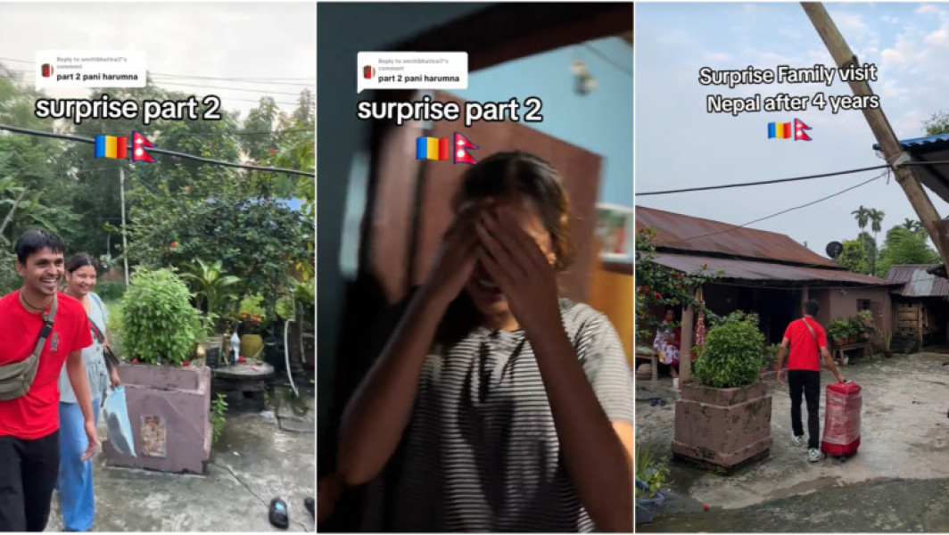 Bărbat din Nepal, revenit din România după patru ani, a emoționat internetul