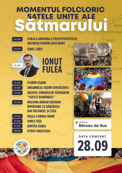 Sărbătoarea „Satele Unite ale Sătmarului” aduce un spectacol de folclor autentic
