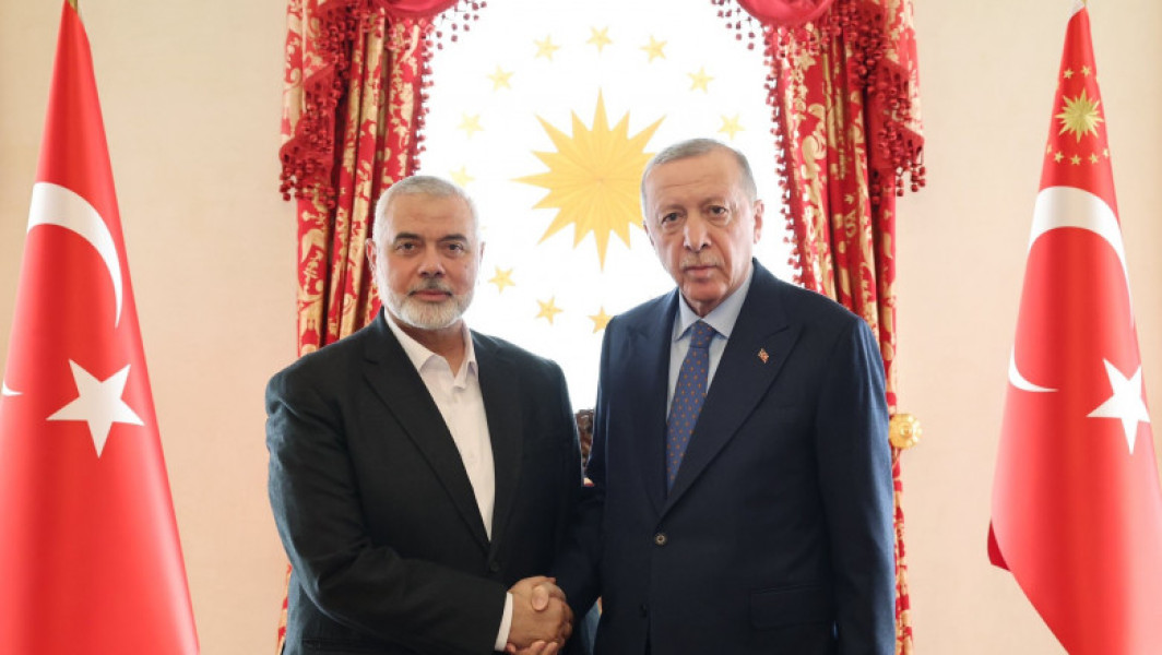 Erdogan s-a întâlnit cu șeful politic al Hamas, la Istanbul: „Palestinienii trebuie să se unească”