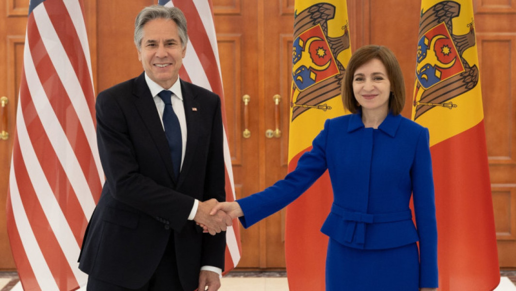 Antony Blinken, în Republica Moldova: SUA vor susţine o „democraţie rezilientă” în faţa tentativelor de destabilizare ale Rusiei